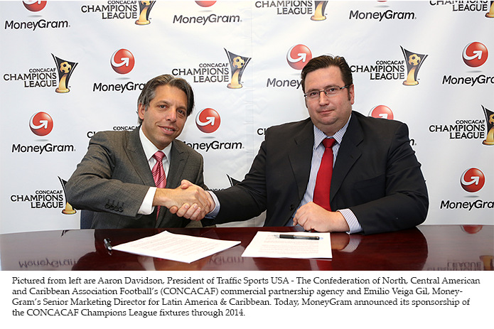 MoneyGram patrocinará los encuentros de la CONCACAF Liga de Campeones 2014