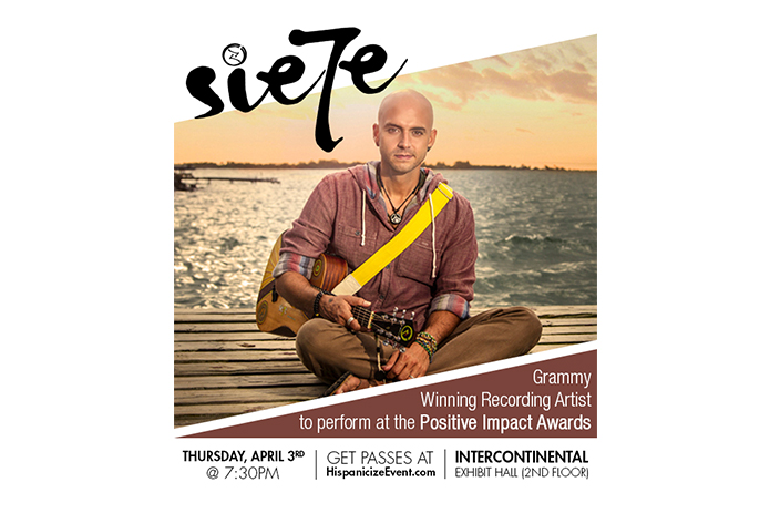 Grammy Winning Puerto Rican singer Sie7e to perform at Hispanicize Positive Impact Awards
