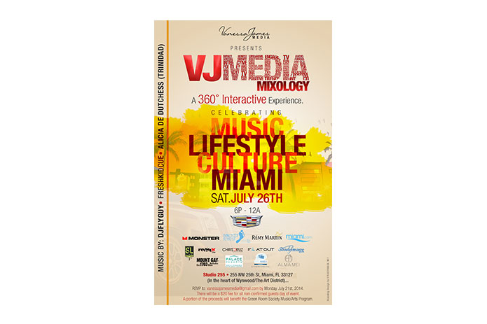 Vanessa James Media Announces Cadillac as Premiere Partner of the 2014 #VJMedia Mixology III