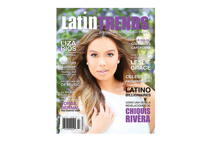 (Inglés) Chiquis Rivera (daughter of Jenni Rivera) on Cover of LatinTRENDS Magazine