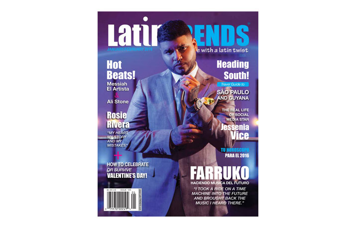 Reggaeton Sensation Farruko Graces January / February Cover of LatinTRENDS Magazine