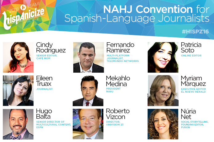 Hispanicize 2016 y NAHJ dan a conocer conferencistas y sesiones de primera Convención NAHJ para periodistas de habla hispana