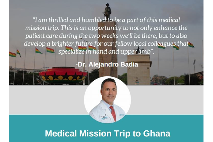 Miami Orthopedic Surgeon Dr. Alejandro Badia Visits Koforidua, Ghana to Carry Out Medical Mission