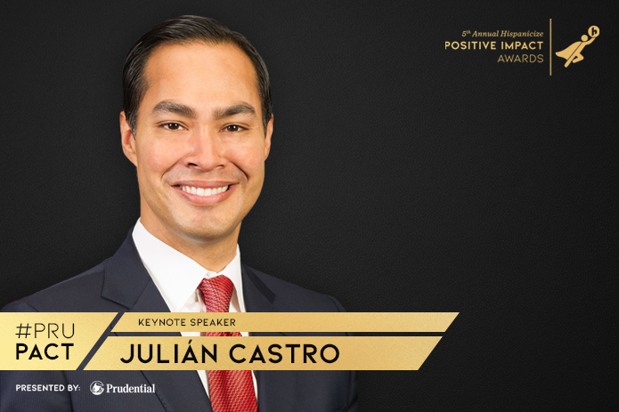 Ex Secretario de HUD de EE.UU. Julián Castro Será el Orador Principal de los Premios Positive Impact 2018