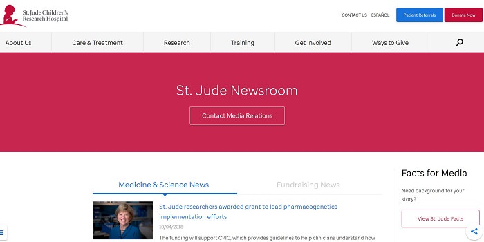 St. Jude Newsroom