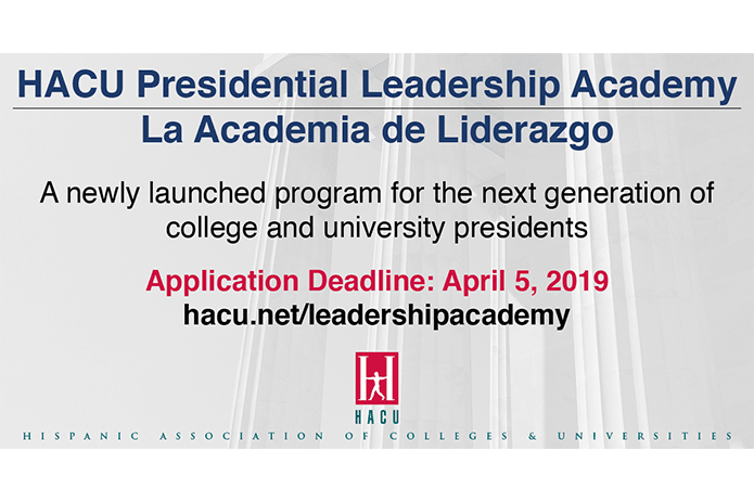 HACU announces Academia de Liderazgo to help increase Hispanic representation in leadership positions at Hispanic-Serving Institutions 