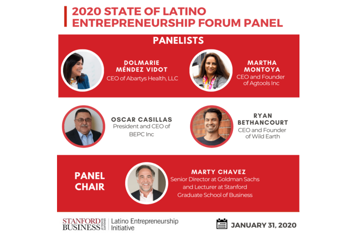 MEDIA ALERT: Stanford Latino Entrepreneurship Initiative Announces Speakers for its 2020 State of Latino Entrepreneurship Forum