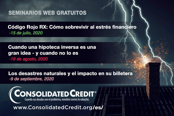 Tres seminarios web gratuitos de Consolidated Credit enfocados en el dinero del consumidor y su salud financiera