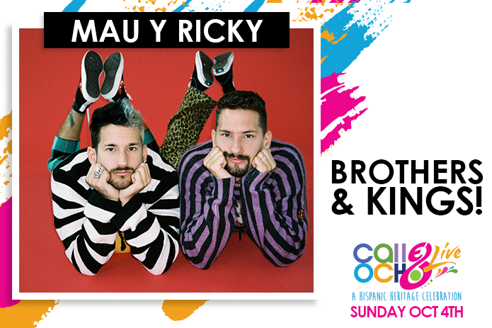 Mau y Ricky Join Calle Ocho Live as Kings of Historic October 4th Hispanic Heritage Month Live Stream Festival