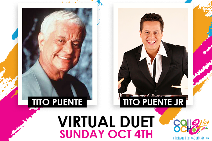 De tal Padre tal Hijo: Extraordinario Dúo Virtual donde se unen Tito Puente, Jr. y su Difunto Padre y Rey de la Música Latina Tito Puente en Calle Ocho Live el Día 4 de octubre 