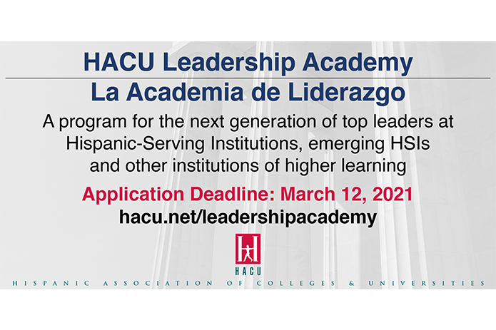 2021 HACU Leadership Academy/La Academia de Liderazgo Applications Open