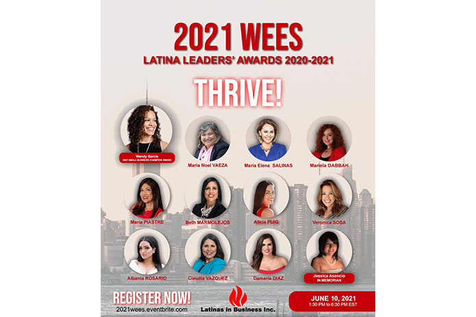 2021 Small Business Champion and Latina Leaders Awards announced at THRIVE! Women Entrepreneurs Empowerment Summit