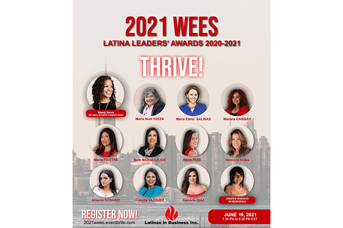 ¡Se anuncian los premios 2021 Campeona de Pequeñas Empresas y Líderes Latinas en THRIVE! Cumbre de Empoderamiento de Mujeres Emprendedoras