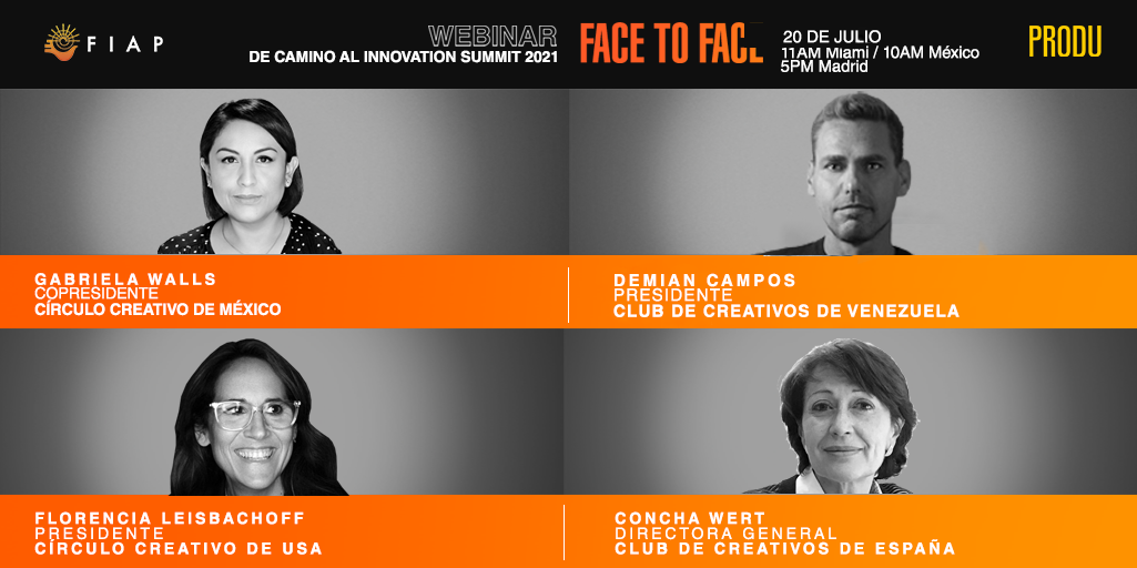 En el FIAP Face to Face webinar se reflexionará sobre la creatividad en la era pospandemia este martes 20 de julio