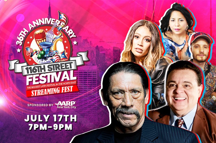 AARP New York Joins 116th Street Virtual Festival as Presenting Sponsor of Iconic July 17th Event and Festival’s ‘History of Salsa’ Video Series