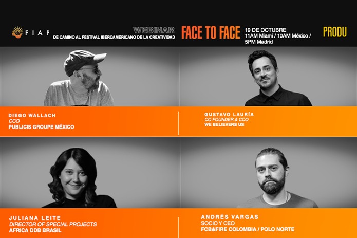 El Face to Face webinar se despide este año con una edición titulada “Creatividad y coraje: Así se ganó en FIAP 2021” este martes 19 de octubre