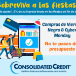 compras para las fiestas consolidated credit