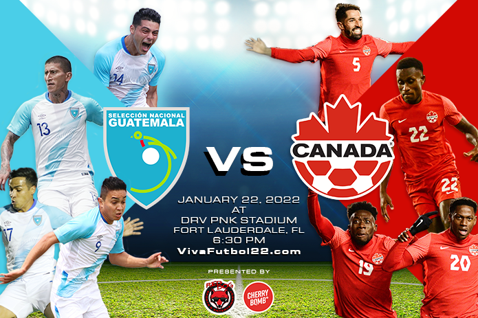 Canadá y Guatemala se enfrentarán en un amistoso internacional de fútbol en Miami el 22 de enero