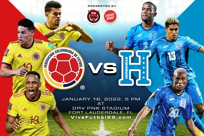 Colombia y Honduras anuncian convocatoria para el amistoso de preparación de la Copa Mundial del 16 de Enero en el estadio DRV PNK de Ft. Lauderdale
