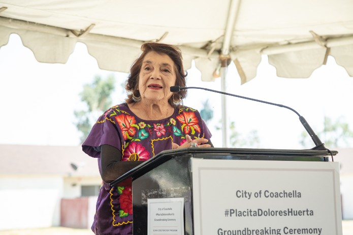 La Ciudad de Coachella y CHOC inician la construcción de la Placita Dolores Huerta