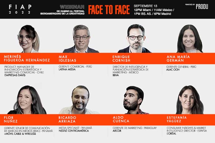PRODU FIAP Face to Face Webinar: El auge de la creatividad en las marcas este martes 13 de septiembre