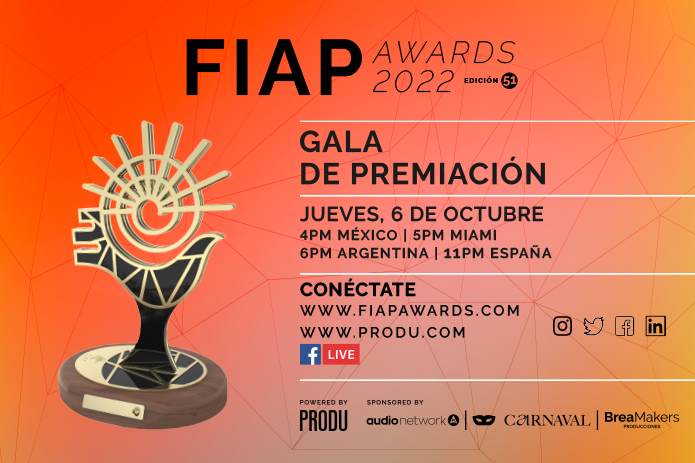 #FIAP2022 Todo listo para la Gala de Premiación este jueves 6 de octubre
