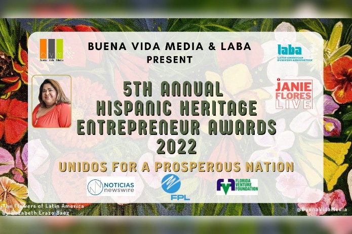 Buena Vida Media Introduces the Fierce Ally Award at the 5th Annual Hispanic Heritage Entrepreneur Awards 2022