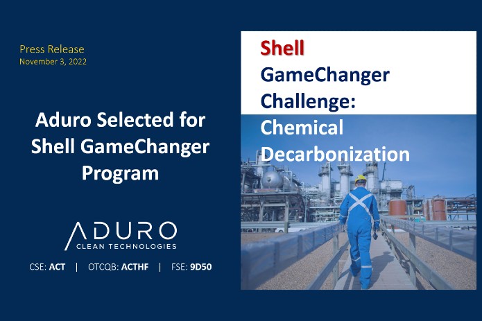 Aduro Selected for Shell GameChanger Program