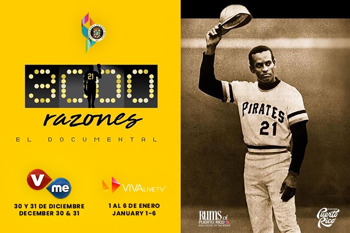 Clemente Documentary ‘3000 Razones’ to Make Its  U.S. Premiere on Vme TV and VIVALIVETV