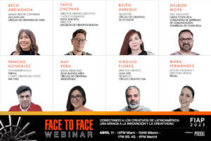 PRODU FIAP Face to Face Webinar: Connecting Latin American Creatives: A Look at Innovation and Creativity is on Tuesday, April 11