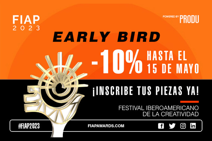 #FIAP2023 ¡Quedan pocos días! Early Bird: Las piezas inscritas antes del 15 de mayo tendrán un descuento del 10%