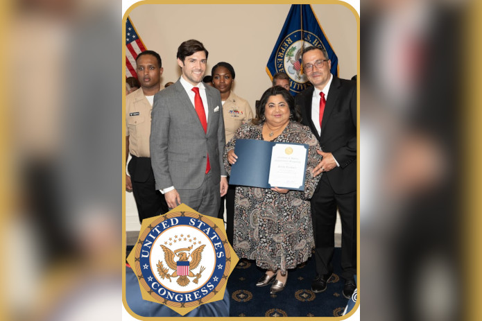 Janie Flores Receives Special Congressional Recognition from Congresswoman Maria Elvira Salazar