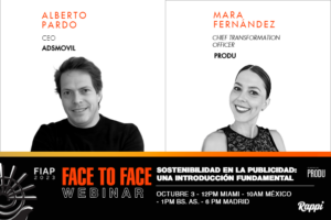 FIAP Face to Face Webinar: Addressing Sustainability in Advertising on Next Tuesday October 3rd