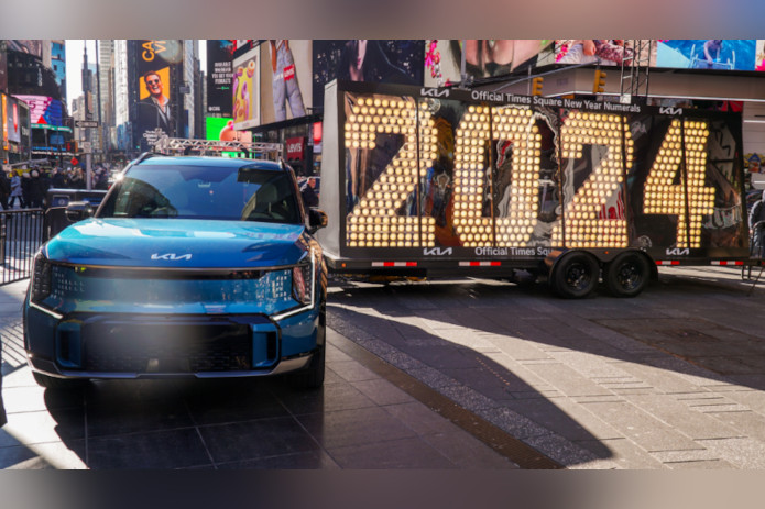 Kia hace entrega de los números del 2024 para la celebración del Año Nuevo en Times Square