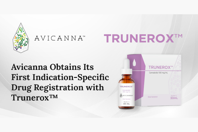 Avicanna Obtains Its First Indication-Specific Drug Registration with Trunerox™