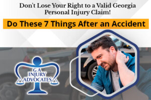 Georgia Injury Advocates Releases Free Report: “Don’t Lose Your Right to a Valid Georgia Personal Injury Claim! Do These 7 Things After an Accident”