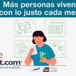 Más personas viven con lo justo cada mes