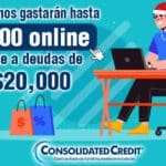 Hispanos planean gastar hasta $500 en compras navideñas en línea pese a arrastrar deudas de tarjeta de crédito de hasta $20.000
