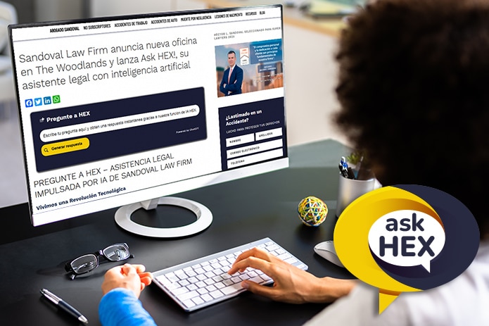 Sandoval Law Firm anuncia nueva oficina en The Woodlands, Texas y lanza Ask HEX!, una herramienta legal con inteligencia artificial