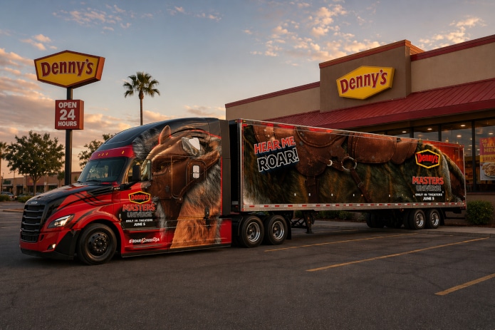 Denny’s Battle Cat-Themed Masters of The Universe™ Mobile Diner Roars Across America