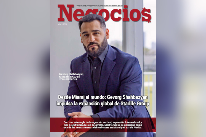 Gevorg Shahbazyan, CEO of Starlife Group on The Cover of Negocios Magazine