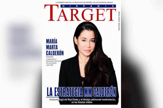 Dr. María Marta Calderón Featured on The Cover of Hispanic Target Magazine