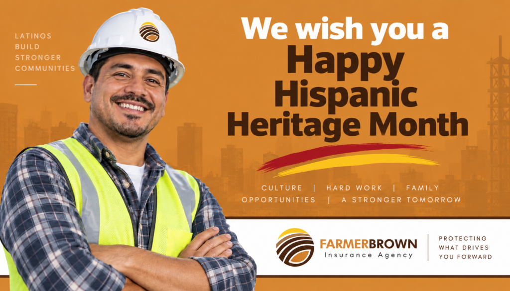 Farmer Brown Insurance Celebrates Hispanic Heritage Month by Honoring Latinos Who Build, Start Businesses, and Help America Grow